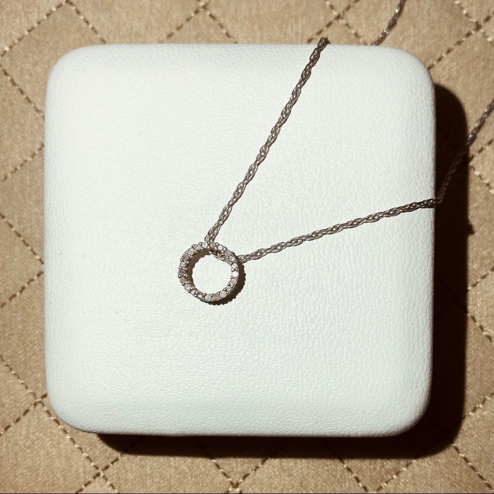 1/10 Diamond Circle Necklace
